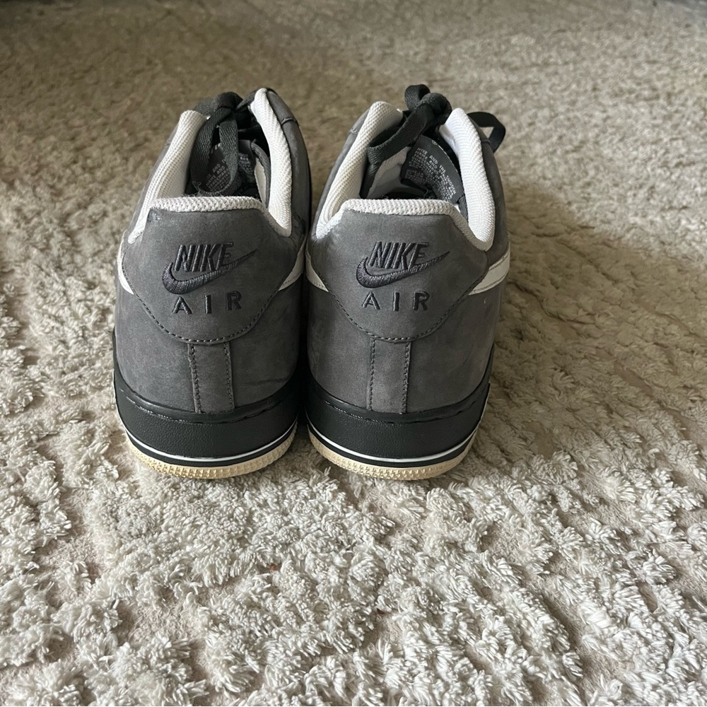 Nike Air Force 1 '07 Midnight Fog Grey Suede Leather size 15 - Picture 4 of 7
